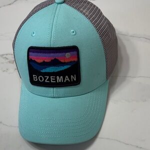 Legacy Aqua and Gray Bozeman Trucker Hat